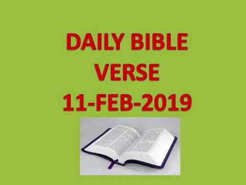Daily Bible Verse - Feb 11 2019 - Subscribe Love Life Care - Spiritual