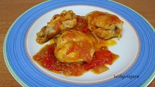 POLLO AL CHILINDRÓN🐥🐓🍅🍅 (Receta aragonesa)