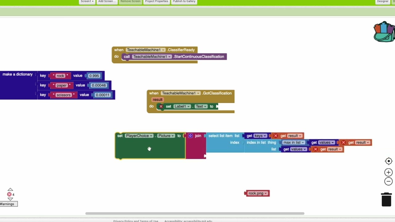 Add model to App Inventor