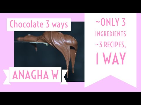 How to make chocolate recipe 🍫 | White chocolate | milk chocolate | dark chocolate | Anagha W