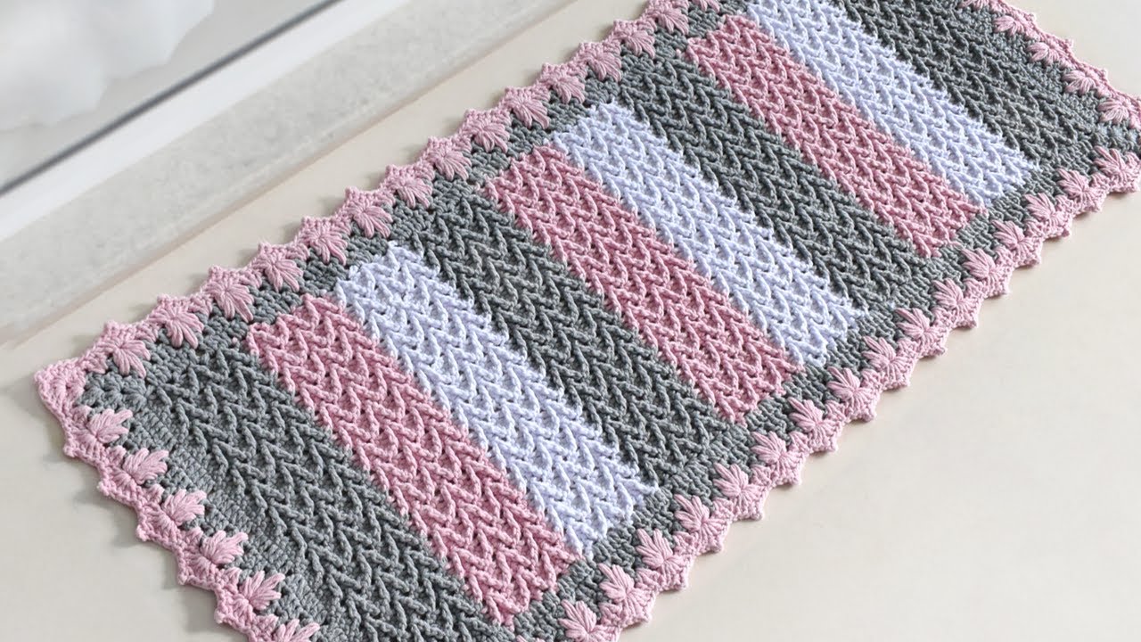 Tapete de Crochê ponto Zig Zag por Sandra Brum