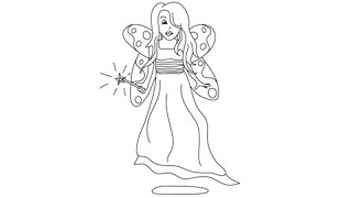How to draw Fairies - Easy step-by-step drawing lessons for kids