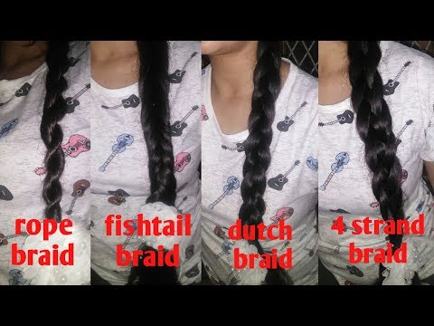 Easy and quick 2/3/4 strand braid hairstyles | for short,medium and long hair | in hindi Video