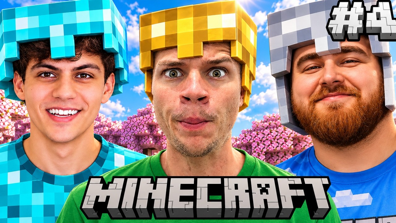 PLAYING HARDCORE MINECRAFT UNTIL WE BEAT IT DAY 4
