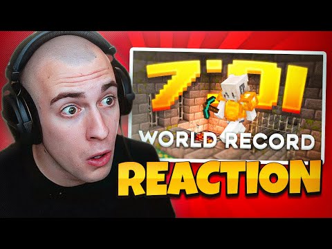 REAGISCO al RECORD MONDIALE di MINECRAFT: DRIP 7.01 Minuti