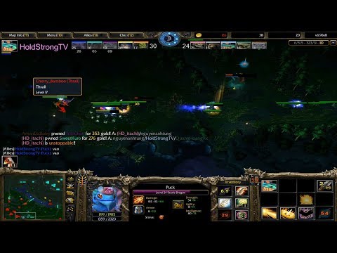 DOTA 1 Faerie Dragon Puck VS Pro Players (HARD GAME)