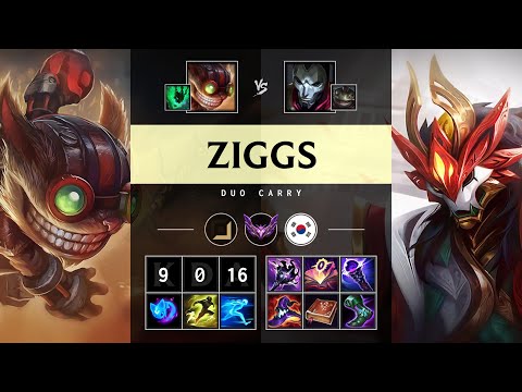 Ziggs Carry vs Jhin - KR Master Patch 25.11