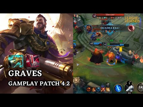"QUADRAKILL" GRAVES WITH NEW ITEM IN PATCH 4.2 SO BROKEN