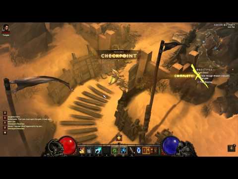 Diablo III Witch Doctor SP Walkthrough, Part 34: Khasim Outpost and Level Up (in 1080p HD)