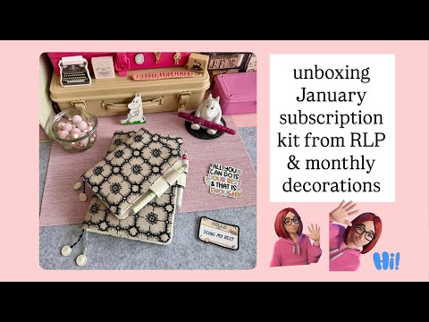 Unboxing January subscription kit Rosey Life Planner & monthly decoration