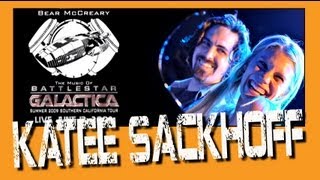 Battlestar Galactica Bear McCreary plays with Katee Sackhoff &quot;All Along The Watchtower&quot; Live