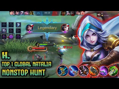 Top 1 Global Natalia by H. - Nonstop hunting..#natalia #mobilelegends