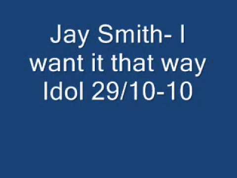 Jay Smith-I want it that way cover Idol 29/10-10.wma bra Kvalité