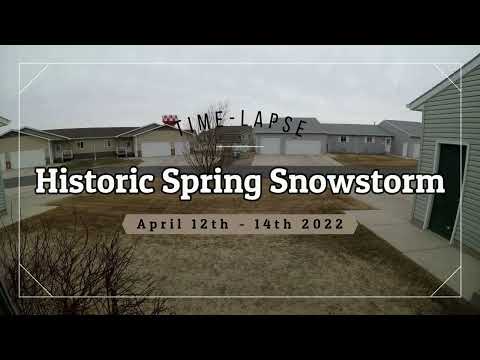 April 12-14, 2022 - Timelapse Historic Blizzard