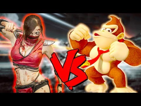 Skarlet Vs Donkey Kong Army - Epic Battle - Mortal Kombat Costume Skin Mod