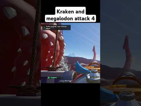 Kraken and megalodon attack 4 (Sea of Thieves) #seaofthieves  #gaming #gameplay #kraken #megalodon