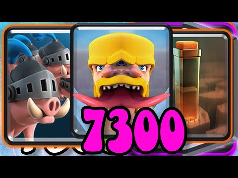 ROYAL HOG EARTHQUAKE DECK! 🏆 7300 Gameplays - CLASH ROYALE
