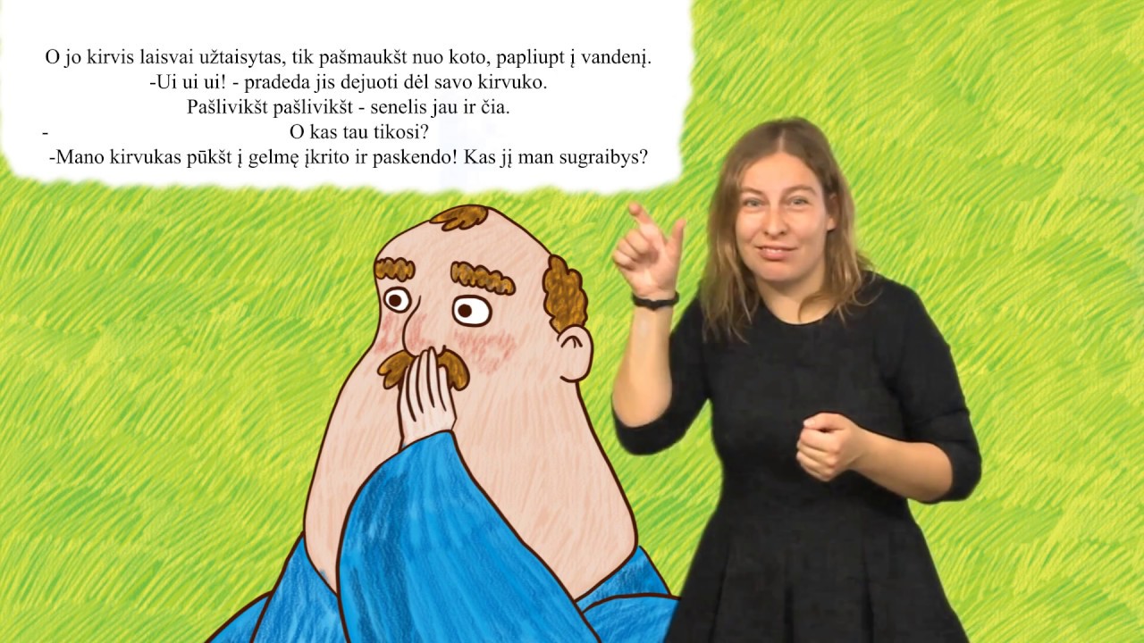 Antroji pasaka vaikams gestų kalba!