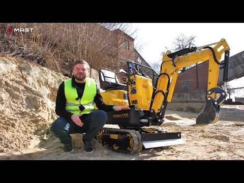 Мини-экскаватор NEX GROUP NANO | 560 кг | Глубина 1.2 м | Гусеничный | Поворот стрелы - фото 1 - id-p2796064925