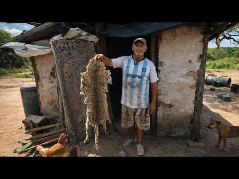 Vive en el MONTE y CAZA para alimentar a su FAMILIA