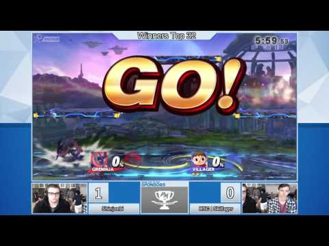 Nexus (Smash 4) Top 32 – Shinjoebi (Greninja) vs. HSC l Skillager (Villager)