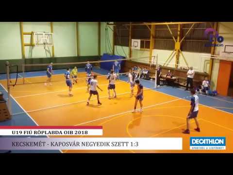 OIB U19 Fiú Röplabda - Kecskemét - Kaposvár negyedik szett 1:3