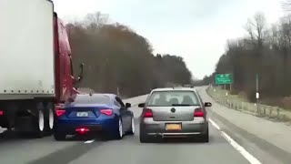 Freight Truck Merges into BRZ? **Close Call**