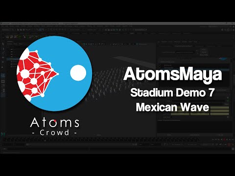 AtomsMaya 4.1.0 - Stadium Demo 7 - Mexican Wave