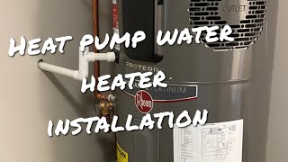 How to install a heat pump hybrid water heater