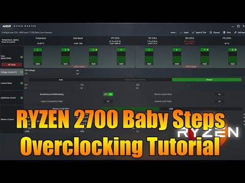 Ryzen 7 2700 4.025Ghz Overclocking Tutorial with Ryzen Master Software