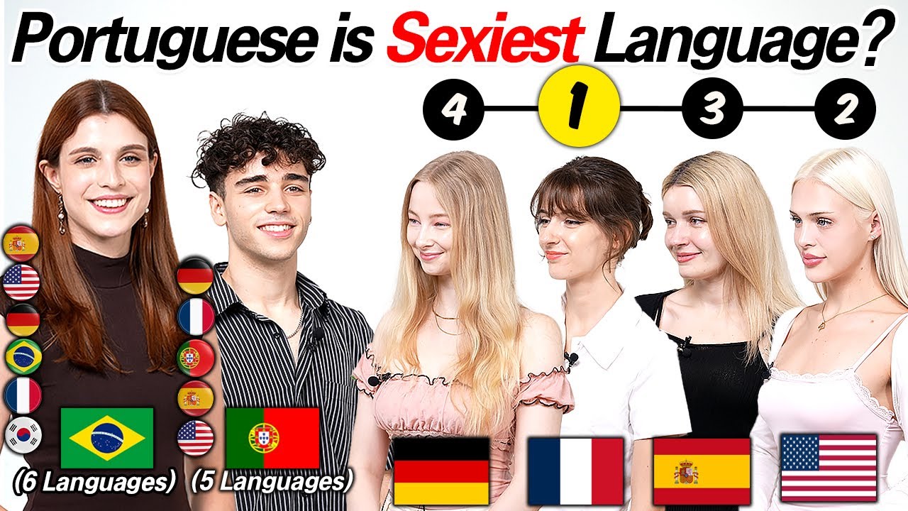 2 Polyglots Ranking 6 Languages!!! Which Language is Sexiest??