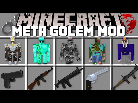 UNBELIEVABLE! Morph into a Golem and Instant Build Houses in Minecraft