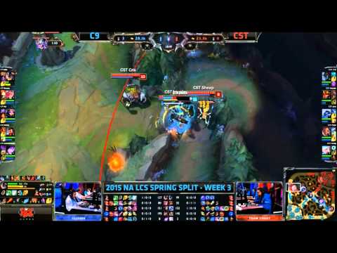 CST traps Balls Rumble - C9 vs CST Game 1 (NA LCS Spring 2015)