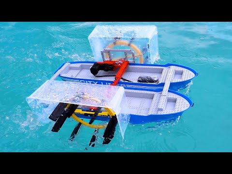 Making a Fast Lego Boat 2/3 – paddle wheel - Kids (6+), Kingdom Kids Zone - Brick Experiment Channel