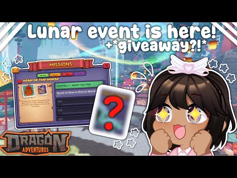 The Lunar Event is Here! +*giveaway!* (Dragon Adventures, Roblox!)
