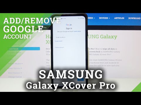 How to Add and Remove Google Account on SAMSUNG Galaxy XCover Pro – Manage Google Users
