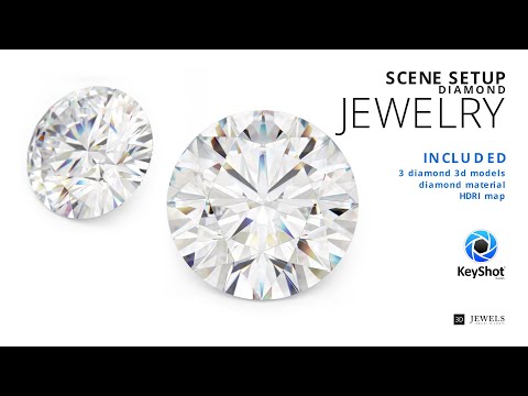 KeyShot (v7+) Scene Setup For Jewelry Diamonds Renderings