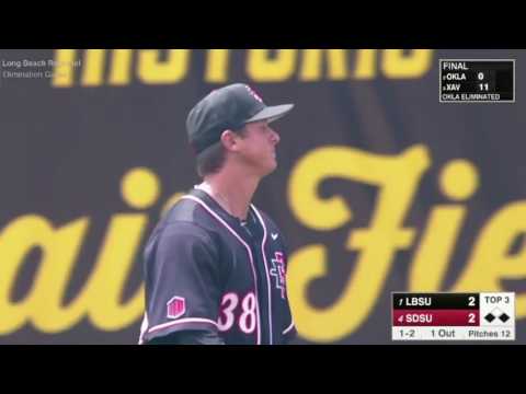 SDSU BASEBALL: LONG BEACH STATE 7, AZTECS 4 (NCAA REGIONALS) - 6/4/17
