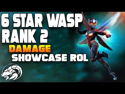 Wasp 6 Star Rank 2 Damage Showcase Marvel Contest of Champions