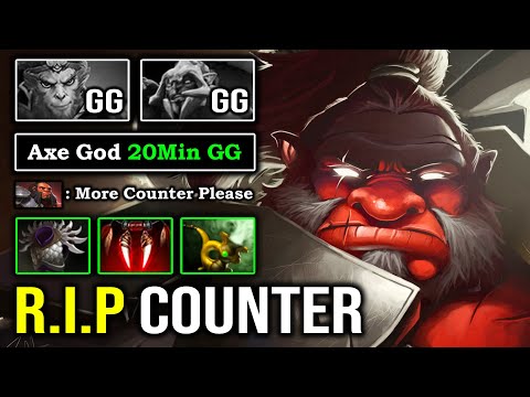 HOW TO 100% DELETE HARD COUNTER Pro Offlane Axe God 20Min GG with Super Aggressive Call DotA 2