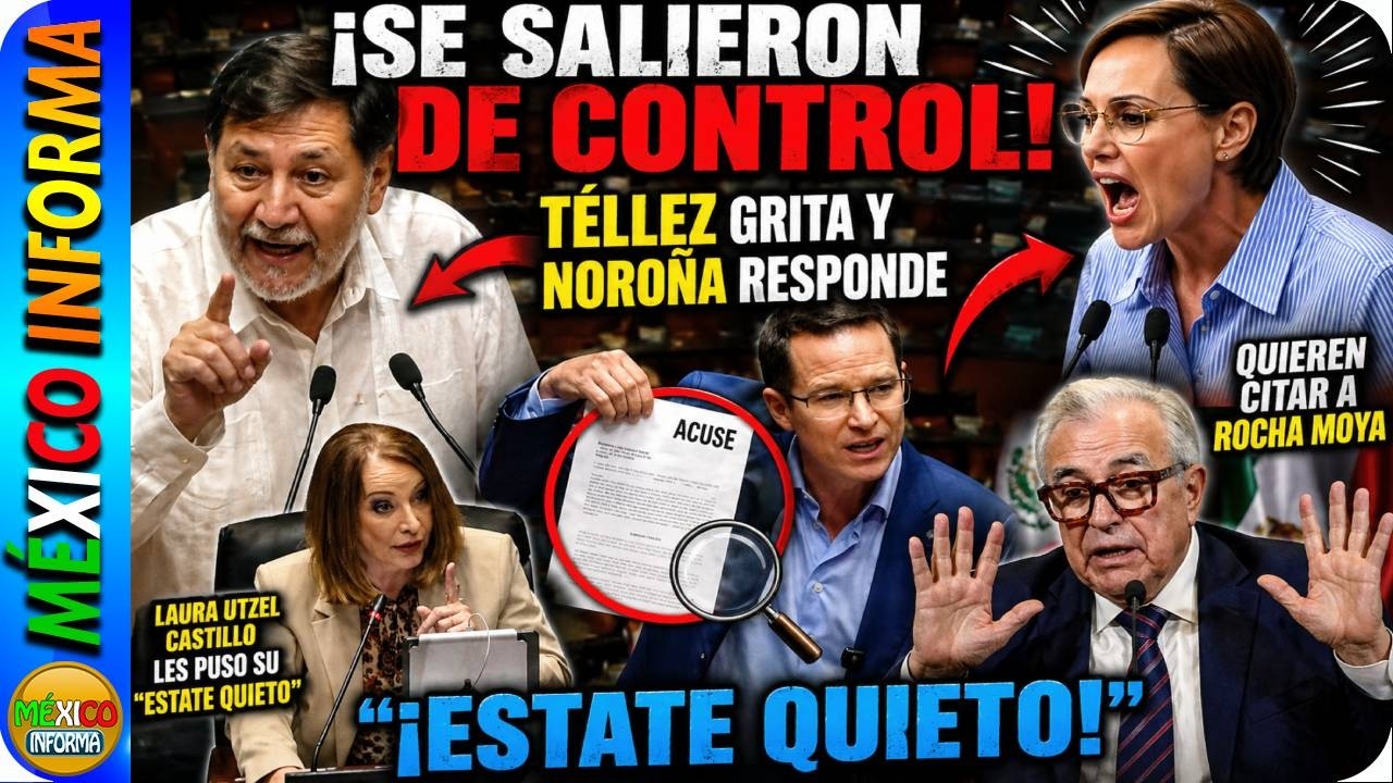 SENADO SE SALE DE CONTROL. TÉLLEZ Y ANAYA METEN LA AGENDA POLÍTICA GRITONEAN EL CASO DE ROCHA MOYA.