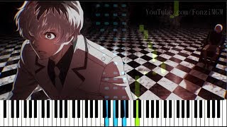 [Tokyo Ghoul:re (Season 3) OP] &quot;Asphyxia&quot; - CöshuNie (Synthesia Piano Tutorial)