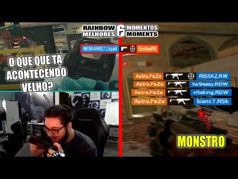 PINADA MONSTRA DO PALUH, 4K INSANO DO ASTRO, BALINHA DO NESK E MAIS -  MELHORES MOMENTOS LIVES R6