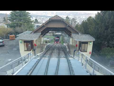 Standseilbahn 2500.02 Biel - Evilard (Leubringen) Talfahrt - Funiculaire