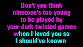 Dear John Karaoke - Taylor Swift - You Sing The Hits