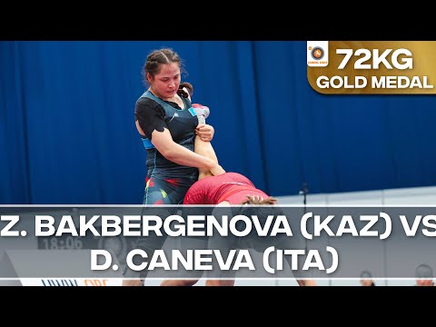 Gold Medal • WW 72Kg • Dalma CANEVA (ITA) vs. Zhamila BAKBERGENOVA (KAZ)