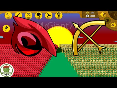 EPIC CASTLE ARCHIDON MAX LEVEL VS GOLDEN ARCHIDON, FINAL BOSS | Stick War Legacy Mod | MrGiant777