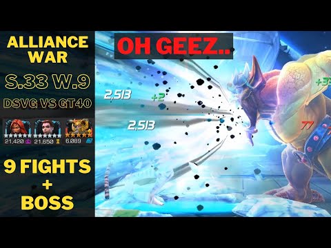 ALLIANCE WAR SEASON 33 WAR 9 - 9 FIGHTS + BOSS
