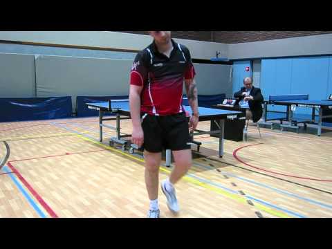 1/4 finale heren B ......DELHEZ AMAURY B0   tegen BAUWENS ERIC B0..laatste set