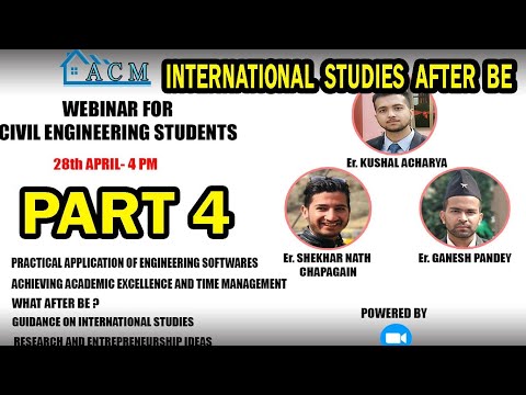 INTERNATIONAL STUDIES AFTER ENGINEERING |DETAIL ON USA,CANADA,EUROPE || KUSHAL ACHARYA ||ACM WEBINAR